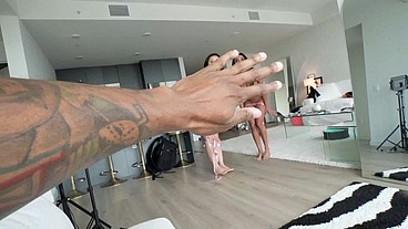 Anissa Kate and Nicole Doshi with a BBC