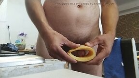 Amateur masturbation with melons, jerk and cum - bareback, blowjobs, straight, twink, big cock