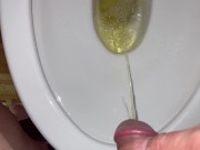 washing off my sperm with my wazz
