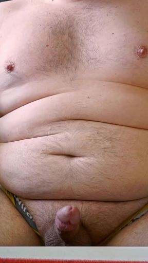 Fat Hairy Chub Masturbating Out Publicly On Cam