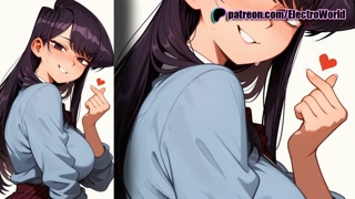 Komi Shouko fucked mercilessly, pussy dripping cum
