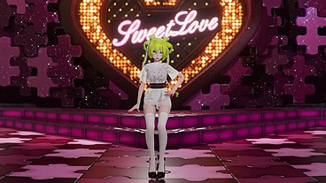 Hatsune Miku Shake It Hentai Vocaloid Undressing Dance Tatto White Socks Mmd 3D Blonde Hair