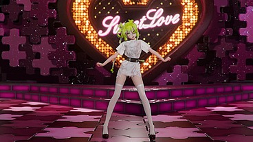 Hatsune Miku Shake It Hentai Vocaloid Undressing Dance Tatto White Socks Mmd 3D Blonde Hair