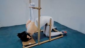 CC127 BONDAGE STRUGGLING BONDAGE DEVICE ENEMA WHIPPING SEX TOYS ORGASMS DOMINATION