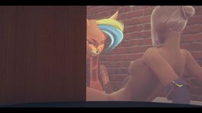 Furry Hentai - Foxy Is Fucked by Futanari Deer - Japanese Asian Manga Anime Film Game Porn