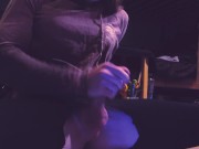 Quick Edging Session Leads to Big Cumshot