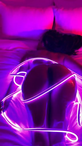 Oiled up With Neon lights