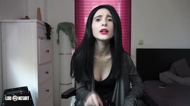 She trains her slave in chastity with German dirty talk