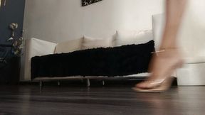 Ripping and scratching a balloon until it pops with toenails (8)