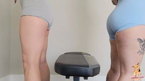 Squatting Stretching and Sweating