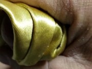 Satin panty wank