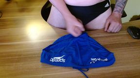 cum on speedos and lick cum