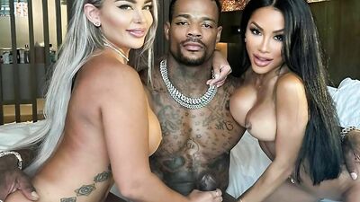 Hayley Davies And CJ Miles Threesome BBC With Jason Luv