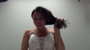Under the wedding dress of the giantess LORY c