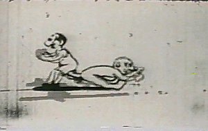 Vintage porno toon featuring the sex adventures of eveready
