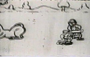 Vintage porno toon featuring the sex adventures of eveready