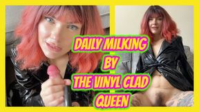 The Last Fertile Man on Earth Daily Milking by the Vinyl Clad Queen