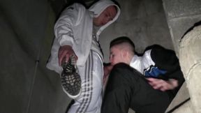 Feitsh sneaker submission with 2 scally boys in jogging