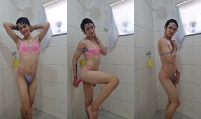 18yo Latina Trans Linda Shower Anal Destroyed Gushing