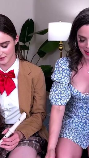 Horny Lesbian Music Teacher Gives Me My FIRST EVER Girl on Girl Experience   Clip 2