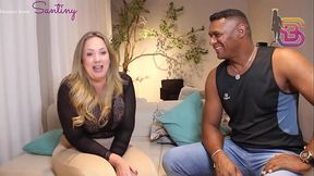 Deixei meu marido foder com outra no teste do sofa