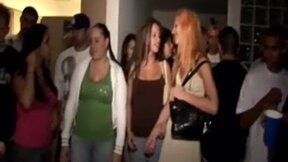 Naked coed teen lezzies go down on each other