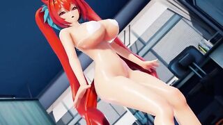 【MMD R-teenie SEX DANCE】BIG TITTIES AND HUGE BUTTOCKS SLUTS SHOWS HER HUGE BUTTOCKS HOTホットな女の子[MMD]