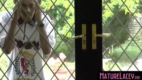 MatureLacey com - Busty Brits enjoy group sex and creampie