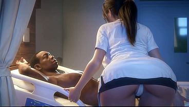 Nurse gives a deepthroat blowjob to her BBC patient and rides his big
