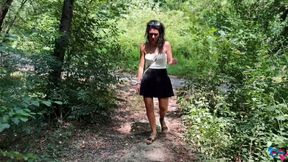 I Take Away the Virginity of a Nerdy Boy Who Promised to Help Me in the Woods!
