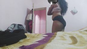 Tamil aunty dress change