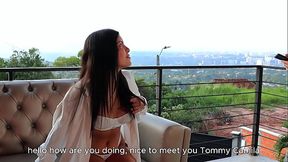 Photoshoot ends with a naughty Latina riding my cock