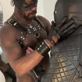 Leather Interracial Intense BDSM Clips