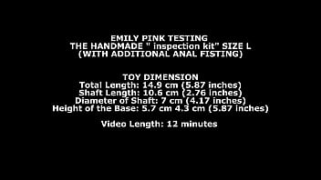Emily Pink Testing the handmade inspection kit size L (with additional anal fisting) TWT165