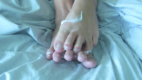 Lotion on my feet