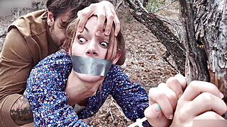 Juniper Ren - Public bondage fuck with hardcore anal and blowjob