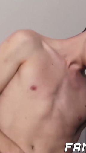 Stepsons butthole catches step daddys cock and grips it tightly   Clip 2