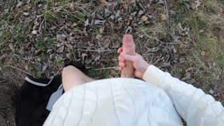 Outdoor jerk off | Hyper smooth slowmotion 240fps | Johann Wood