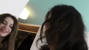 Cute Teen Student gets Pounded and Gives Blowjob in Amateur Threesome