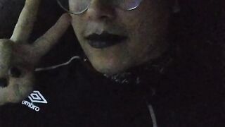 Emo Femboy plays with his man rod for you