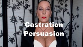 Castration Persuasion Goddess Natasha shares the reasons and eroticism of extreme Femdom of male castration and gelding as males are neutered and made a eunuch (WMV)