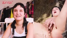 Ersties - Hannah first becomes familiar &mdash;  then hot - Lust in the hayloft