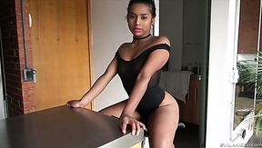 Bootylicious black head Indira A is so into riding stiff erected cock