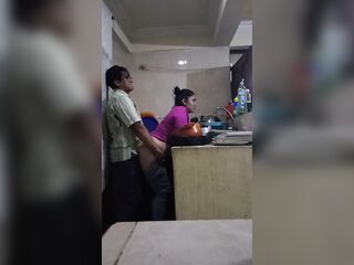Screwing and Sucking with the Employee in the Kitchen