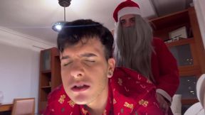 My step-dad dresses up as a Santa to bang me