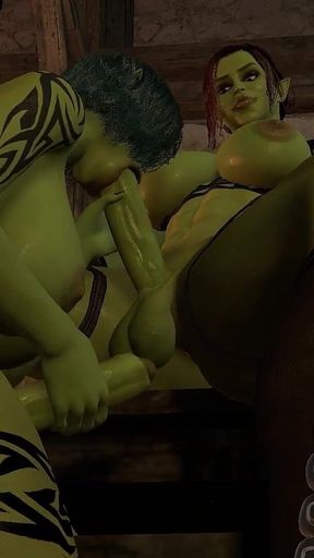 Orc Dickgirl Sucking Shemale Orc Dick