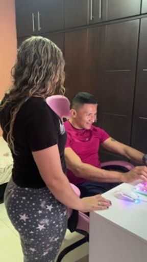 I help my husband relieve stress with a nice blowjob, would you like one like that?