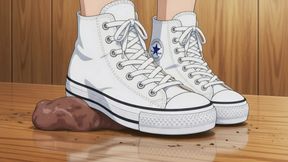 Cock Crushing in Converse Sneakers - Sakura Grinds You Flat Under Trainers | Femdom JOI Trample Animation