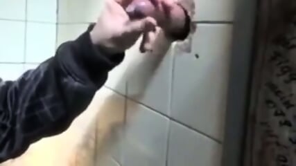 Bareback Anal at Glory Hole: Young Hunk Takes on Older Man in Berlin