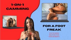 1-on-1 Camming For A Foot Freak